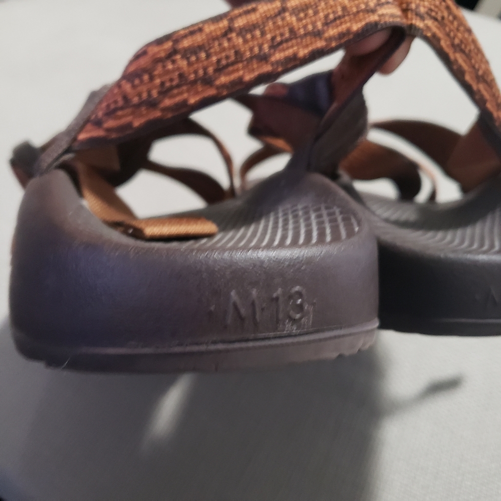 Chaco Men's Classic Performance footwear Outdoor Brown Hiking Sandal Shoes Sz 13 - Picture 6 of 15